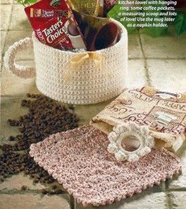 29M Crochet Pattern for Coffee Cup Gift Basket Dishcloth More Easy