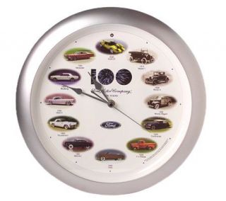 100th Ford Anniversary 13 Wall Clock with Realistic Car Sounds