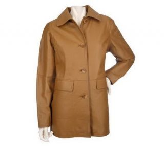 Centigrade Washable Leather Coat w/ Thermolite Zip Out Lining