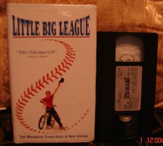 Little Big League VHS Video Family Movie Baseball Two Thumbs Up