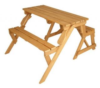Solid Wood 2 in 1 Picnic Table/ Garden Bench —