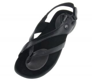 Skechers Leather Thong Sandals with Backstrap —