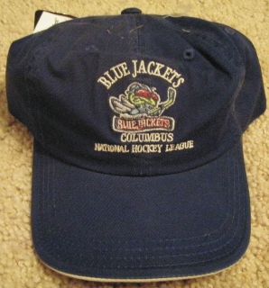 VINTAGE NHL HOCKEY COLUMBUS BLUE JACKETS STRAPBACK HAT CAP NEW NEVER