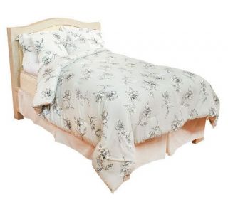 HomeReflections Elizabeth Floral Comforter Set w/ Dec. Pillows