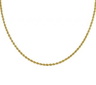 EternaGold 26 Solid Rope Chain Necklace, 8.2g —