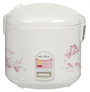 10 Cup Rice Cooker Warmer Steamer w Removable Non Stick Teflon Pot