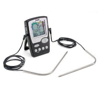 Polder Dual Probe Cooking Thermometer Black