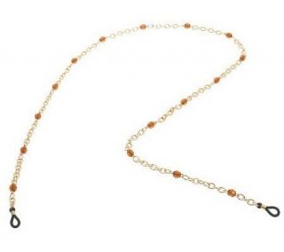 Joan Rivers Colored Crystal Station Eyeglass Chain —