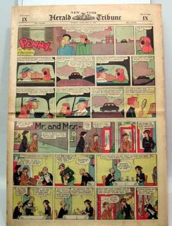 FEB22 1948 Sunday Comic Section Peter Rabbit Timid Soul