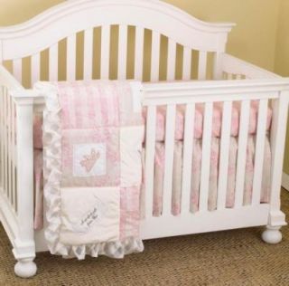 Cotton Tale Designs Heaven sent Girl 3 Piece Crib Bedding Set New Pink