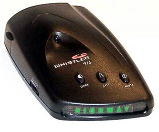 Whistler 975 Laser/Radar Safety Detector with Text Display —