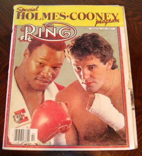 RARE Vtg 1982 The Ring Boxing Program Holmes Cooney