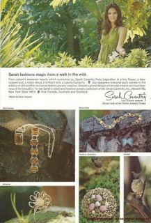 1970 Sarah Coventry Jewelry Vintage Print Ad Fine Fashion Home Jewelry