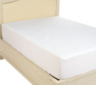 Quilted Waves Microfiber Mattress Pad with Waterproof Protector