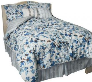 Susan Graver Home Bloom Reversible QN Comforter Set —