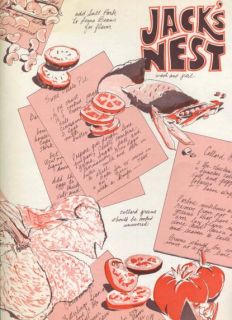 Jacks Nest Soul Food Restaurant Menu New York 1980S