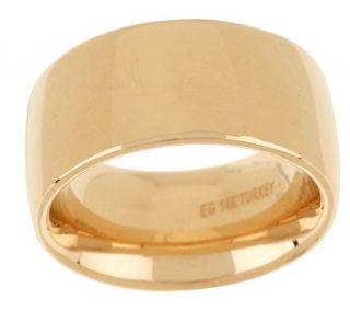 EternaGold Polished 10mm Silk Fit Ring 14K Gold —