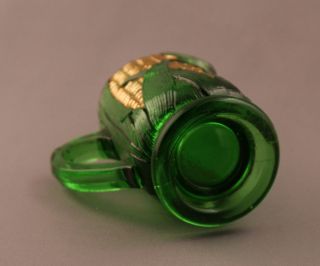 Victorian EAPG Challinor Taylor Glass Company Green Corncob Creamer C