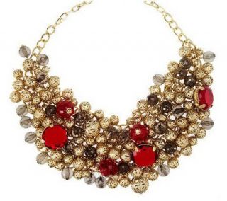 Joan Rivers Elaborate Filigree Cluster 18 Necklace —