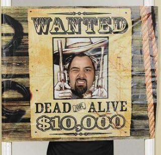 Wanted Dead or Alive Western Cowboy Party Photo Prop