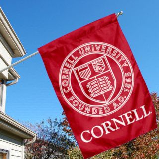 College House Flags Flying for Cornell University