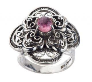 Artisan Crafted Sterling Limited Edition 0.60ct Pink Tourmaline Ring 