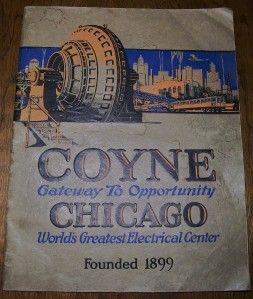 1927 Coyne American Institute Vintage Catalog Chicago Electrical