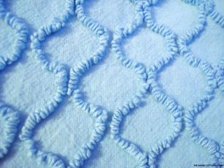  Squiggle Waves Vintage Chenille Bedspread Fabric Cabin Crafts
