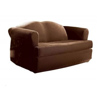 Sure Fit Stretch Pique Separate T Cushion LoveSeat Slipcover