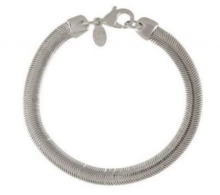 Steel by Design Flat Snake Design Bracelet —