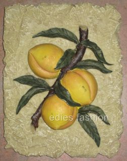  Wall Decor Grapes Lemons Corn Beet Pear Plaques Can Hang
