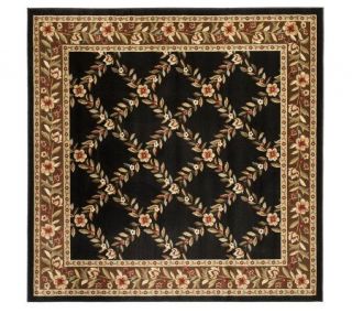 Lyndhurst Open Floral Power Loomed 67 X 67Square Rug   H356850