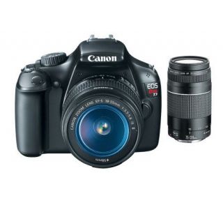 Canon EOS Rebel T3 12MP DSLR Camera 75 300mm Lens —
