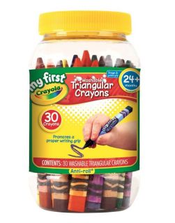  Arts Crafts Drawing Coloring Imagination 30 Triangular Crayons