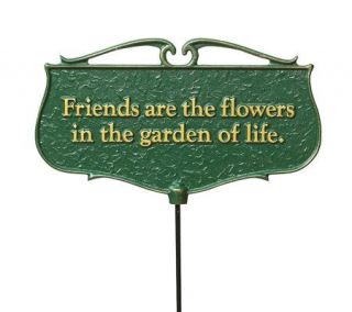 Friends are the Flowers   Garden Poem Sign —