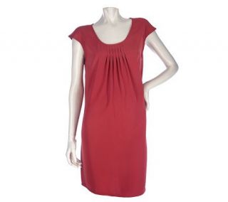 Anybody Crepe Tunic with Pleats and Cap Sleeves   A96671