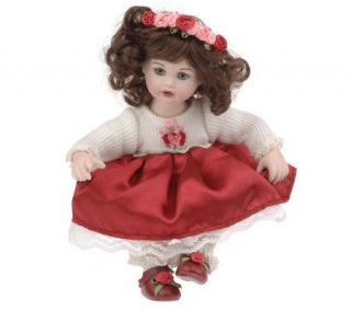 Susie Rose Bouquet 5 Porcelain Tiny Tot Doll by Marie Osmond