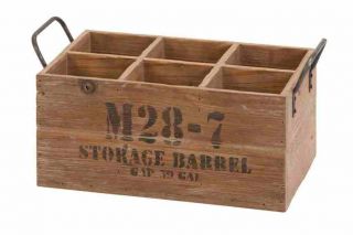 antique wood wine crate
