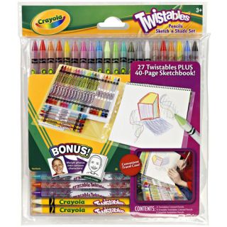 Crayola 68 7427 Twistables Pencils Sketch N Shade Set New