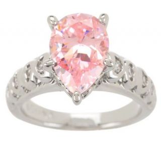 Smithsonian Simulated DeYoung Pink Diamond Ring   J274672