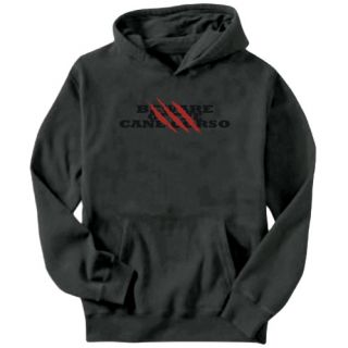 Beware of The Cane Corso Dogs Mens Hoodie Dark Silver