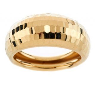 EternaGold Bold Diamond Cut Band Ring 14K Gold —