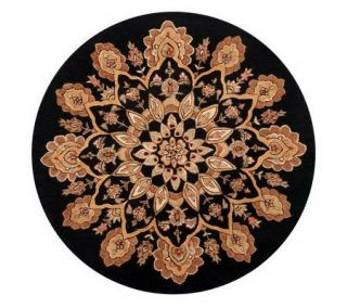 Royal Palace PersianStarburs 6 Round Handmade Wool Rug —
