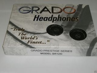 New Sealed Grado SR125i Hi Fi Stereo Headphones