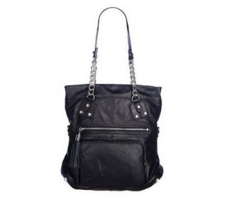 As Is K DASH by Kardashian Pebble Leather Handbag —