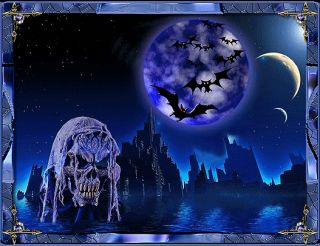 Halloween Spooky Hang Props Undead Ghost B Sound Shiny Motion Holiday