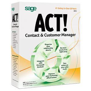 Act 2010 by Sage Act 12 Contact Management Windows 7 XP Vista