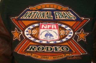 Cripple Creek National Finals Rodeo 1997 NFR Varsity Leather Wool