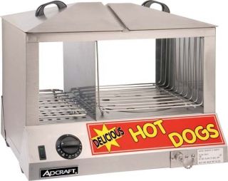  Commercial Hot Dog Steamer Machine Countertop Hotdog Bun Warmer Cooker