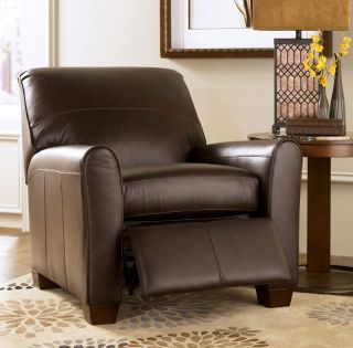 PARKER   CONTEMPORARY GENUINE BROWN LEATHER SOFA COUCH SET LIVING ROOM